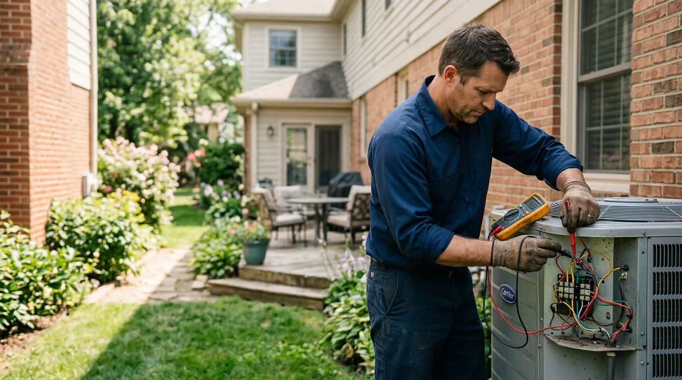 HVAC technician working near Smyrna Mills, ME